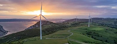 Parc de turbine eoliene.